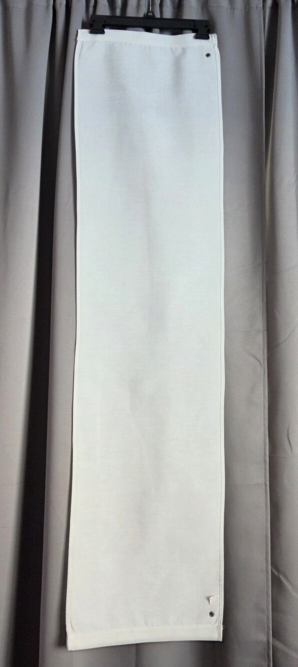 Banner Blank White Canvas 14.5" x 57" with Ground Stakes Hanging DIY Craft Sign